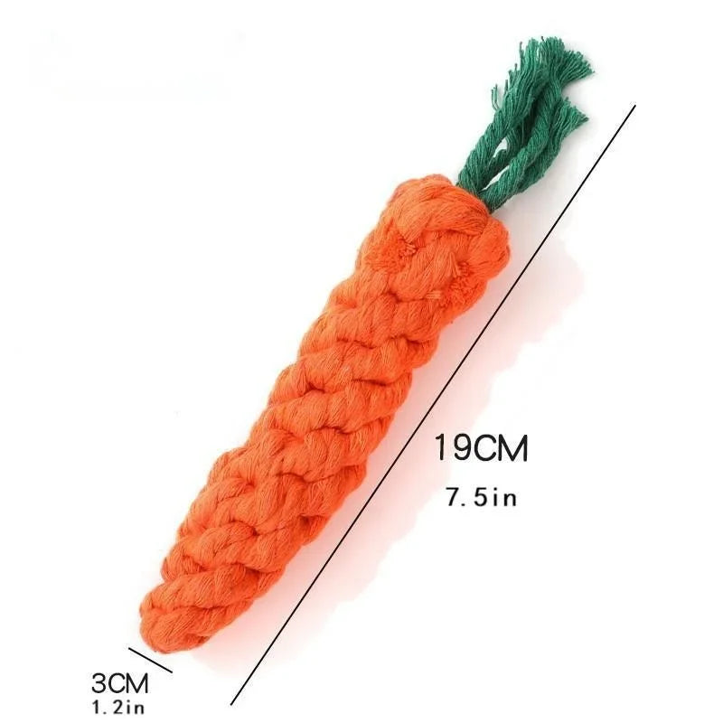 Carrot Rope Dog Chew Toy