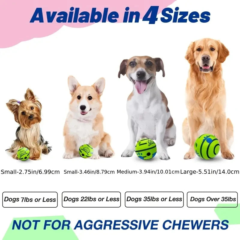 Interactive Squeaky Dog Ball – Durable Chew Toy for Active Dogs
