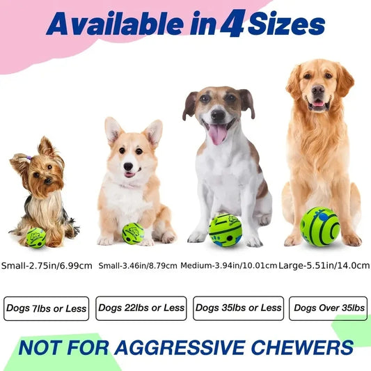 Interactive Squeaky Dog Ball – Durable Chew Toy for Active Dogs