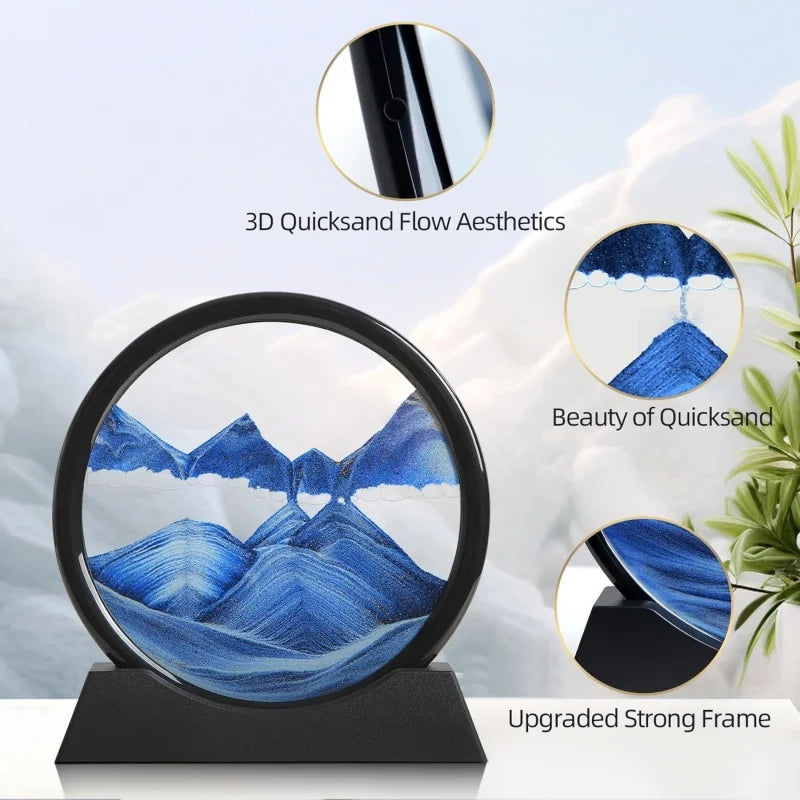 3D Hourglass Quicksand Moving Sand Art Picture