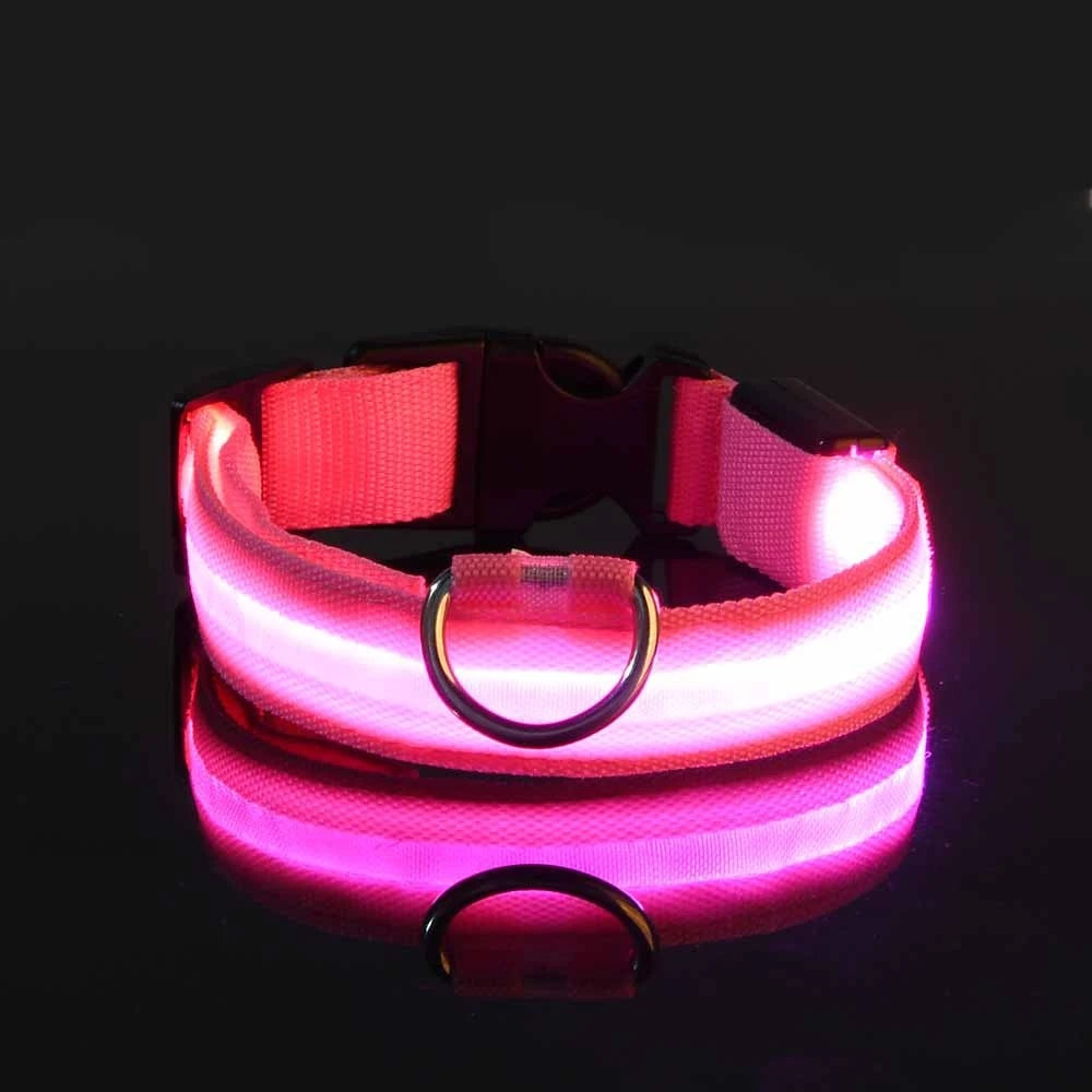 Rechargeable LED Dog Collar for Night Safety