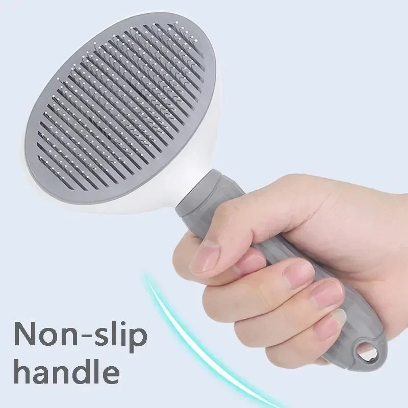 Self-Cleaning Pet Grooming Brush – Hair Removal Brush for Dogs and Cats