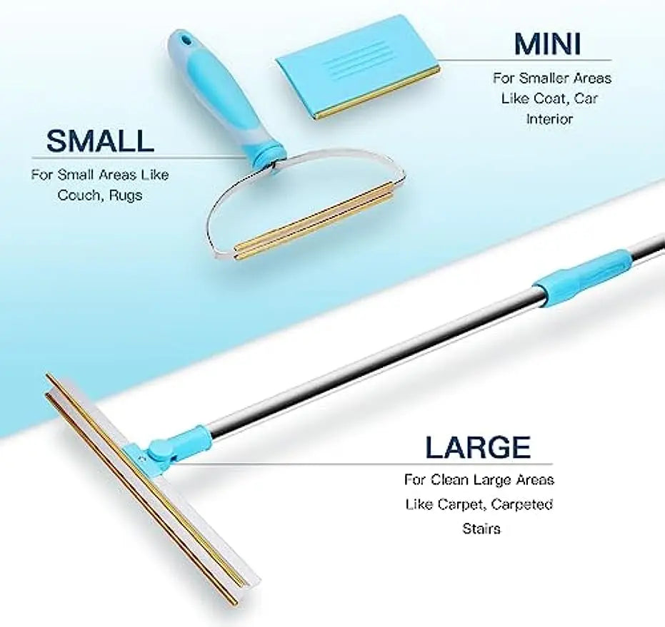 KIT Carpet Rake Pet Hair Remover