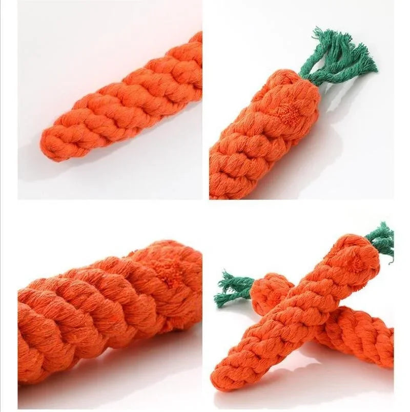 Carrot Rope Dog Chew Toy