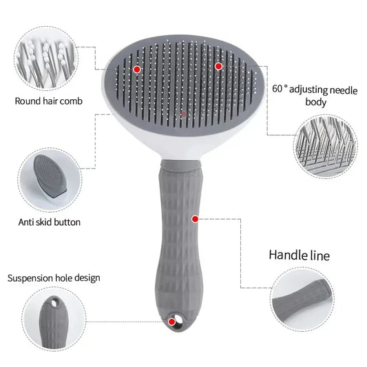 Self Cleaning Dog Brush | Remove Loose Hair Easily | Avaloryx